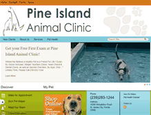 Tablet Screenshot of pineislandanimalclinic.com